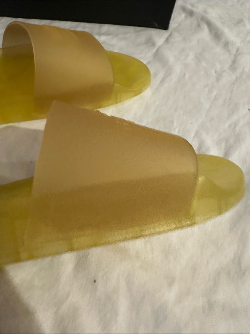 Coach Marbled Yellow Slide Sandals - Picture 5 of 6